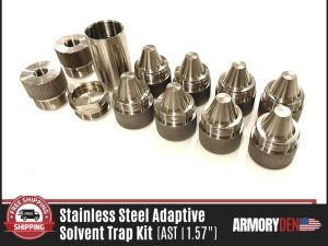 2.5" Tube Extension: 304 Stainless Steel 1.57″ OD Adaptive Solvent Trap Kit  